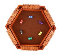 POPETPOP Shut The Box Jeu Facile à Utiliser Multijoueurs Portable Mathématique pour Fête et Familiale