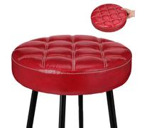 POPETPOP Siège de Remplacement pour Tabouret Rond en PU 12.60 Pouces, Mousse Confortable, Structure en Bois, Accessoire pour Maison et Restaurant, résistant aux Taches