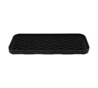 POPETPOP Silicone Bac Récupérateur D'eau Noir pour Distributeur de | Réutilisable, Antidérapant et Léger, Facile à Nettoyer, pour Comptoir Cuisine et Évier