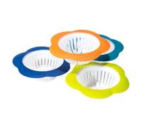 POPETPOP Siphon Couleur Aléatoire Crépine Anti-cheveux et Anti-déchets de Sol en Plastique Forme Fleur 4pcs Accessoire Évacuation Pratique pour Évier la Cuisine et Salle