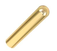POPETPOP Slide de Guitare Moyen en Métal, Rond, Trou, Doré