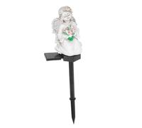 POPETPOP Solar Angel Garden Light Solar Powered Outdoor Fairy Statue Figurine For Cemetery Lawn Decoration