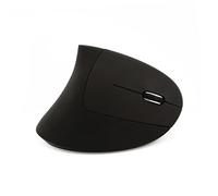 POPETPOP Souris Optique Ergonomique sans Fil Verticale 2,4 Ghz pour Bureau et PC Design Original Confort Main Noire