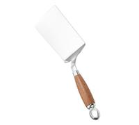 POPETPOP Spatule Acier Inoxydable pour Cuisine Polyvalente Tête Large pour Retourner et Presser Bord Lisse Facile à Nettoyer Manche Ergonomique Antidérapant Ustensile pour Poêle Wok et
