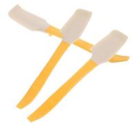 POPETPOP Spatules en Silicone Polie Facile à Nettoyer Ensemble de 8 Jaune pour Pot Grattoir Cuisine Pratique pour Pâtisserie et