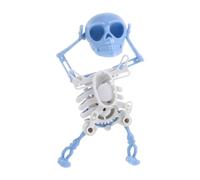 POPETPOP Squelette Dansant Halloween Imprimé Mini Figurine à Remontoir sans Pile Décoration Bureau Bleu Phosphorescent