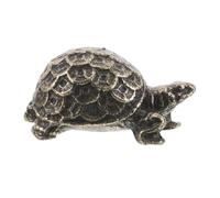 POPETPOP Statue de Tortue Feng Shui en Alliage Rétro, Figurine Décorative Compacte pour Maison et Bureau, Symbole de Prospérité et Richesse, Statuette Amulette Feng Shui Monétaire, 1 Pièce