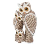 POPETPOP Statuette De Hibou De Jardin Petite Chouette Décorative Figurine Extérieur pour Pelouse Sculpture Artisanale