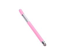 POPETPOP Stylet Capacitif Double Embout pour Écrans Tactiles Stylo Disc Multifonction pour Téléphones et Rose