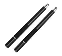 POPETPOP Stylet Capacitif pour Tablette avec Pointe Fine en Fibre, Design en Métal, 2 Pièces, pour Programmes de Dessin avec Moufles