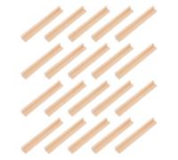 POPETPOP Support à Dominos en Bois 20 Pièces DIY 19 Cm Socle Multifonction pour Jeux de Société, Organisateur de Jeu et Accessoires Table Train Mexicain, Présentoir à Carreaux Bois