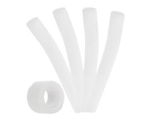 POPETPOP Support à Oreilles de Chien Chiot, Baguettes en Écume, Blanc | Accessoire Chiot, Kit de Positionnement des Oreilles, Tape Réutilisable, Léger et Confortable, pour Chien