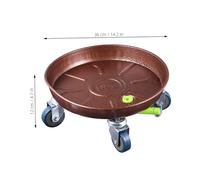 POPETPOP Support à Plantes avec roulettes Universelles Plateau Mobile pour Pots de Fleurs Intérieur et Extérieur Chariot Robuste pour Déplacer Facilement Plantes