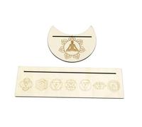 POPETPOP Support Bois Tarot Décoratif Lune Porte-Cartes Tarot Compact et Léger pour Rituel Wiccan et Plateau Divinatoire Présentoir Pratique pour Rangement et Affichage des Cartes