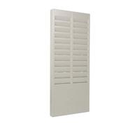 POPETPOP Support Carte de Pointage Beige en Plastique 24 Emplacements, Trou Suspendre Murale pour Organisation Pratique des Cartes de Présence