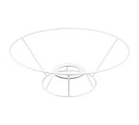 POPETPOP Support D'abat-jour Diamètre 4,1 Cm pour Lampe de Table Blanc Cadre Robuste Armature Annulaire, pour et Salons