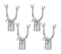 POPETPOP Support d'arbre penché en Alliage d'aluminium Argent, 4pcs, 0.9'' Inner Dia, tuteur d'arbre fruitier, Branches de Arbre soutiennent, Jardin, verger et paysages extérieurs