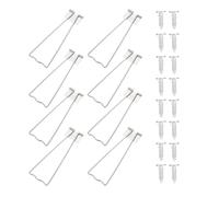 POPETPOP Support de Cadre Photo en Fer Argenté Grand Format 8 Chevalets 16 Vis Support Arrière Robuste pour Cadre Photo DIY Maintien Stable pour Exposition sur Bureau ou Étagère