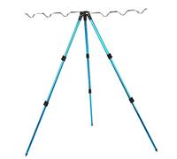 POPETPOP Support de Canne à Alliage Aluminium Antidérapant Trépied Multifonctionnel pour Mer et Carpe Matériel Durable et Portable Adapté Plupart des Bleu Rotatif