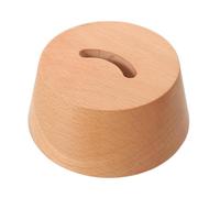 POPETPOP Support de Chausse-pied en Bois de Hêtre Naturel, Base Ronde Stable pour Rangement Organisé, Présentoir pour Chausse-pied D'entrée, Minimisant L'électricité Statique, Usage Maison