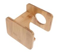 POPETPOP Support de Corne à Boire en Bois Rustique, Porte-corne Stable pour Verre à Bière Viking, Décor Polyvalent pour Maison et Fête Médiévale