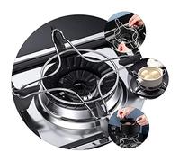 POPETPOP Support de Cuisinière à Gaz Design à Quatre Pieds en Acier Inoxydable 304, Stable Rayure pour Casserole et Marmite, Cuisine