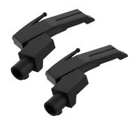 POPETPOP Support de Diamant pour Platine Vinyle Noir en Plastique, 2 Pièces, Accessoires Rétro et Raffinés pour Pièces Détachées de Tourne-disques Vintage