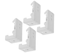 POPETPOP Support de Fixation pour Rail de Rideau 22 MM Lot de 4 Pièces en Métal Clips pour Stores Romains Installation Haut ou Côté Accessoires Robustes pour Stores Enrouleurs