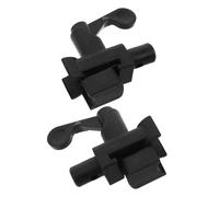 POPETPOP Support de Fixation Robuste Plastique Noir, Design Amovible Installation Rapide, Compatible Tubes Diamètre 22mm, 1 Paire pour Repose-pieds de Fauteuil Roulant