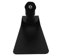 POPETPOP Support de Microphone de Bureau en Métal Noir avec Base A et | Pied Stable pour Studios de Streaming, Angle Flexible, Pince Intégrée, Usage sur Bureau D’enregistrement