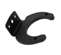 POPETPOP Support de Microphone sans Fil Crochet en Silicone et Structure en Fer, Design Mural Facile à Installer pour Micros Portables Noirs