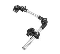 POPETPOP Support de Parapluie Utilisation Mains Libres en Abs et Acier Inoxydable Réglable pour Poussette et Déambulateur pour Jours de Pluie et Forte Chaleur