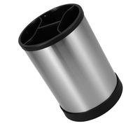 POPETPOP Support de Rangement Rotatif Acier Inoxydable pour Ustensiles de Cuisine Organisateur Pratique pour Couverts Cuillères et Spatules Seau Multifonctionnel pour Plan de Travail
