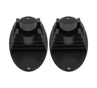 POPETPOP Support de Roue pour Scooter Noir en Plastique, Lot de 2 Pièces, Évite Le Basculement, Compatible Roues de 95mm à 120mm, Accessoire pour Rangement Scooter