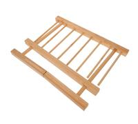 POPETPOP Support de Séchage de Pâtes en Hêtre Marron Design Simple, Adapté à Différentes Tailles de Pâtes, Cuisine
