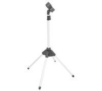 POPETPOP Support de Sèche-Cheveux Pliable en Alliage d'Aluminium et Plastique Hauteur et Angle Réglables Base Stable Antidérapante Support sur Pied Polyvalent pour Coiffage à Domicile