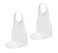 POPETPOP Support de Tasse Blanc 2 Pièces en Plastique Résistant pour Adoucissant Textile Bac Anti-Gouttes, pour Buanderie et Organisation