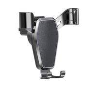 POPETPOP Support de Téléphone Portable Antichoc en ABS Noir pour Voiture Fixation Sortie d'air et Assistance Téléphonique en Auto pour