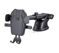 POPETPOP Support de Téléphone pour Voiture à Ventouse à Tige Longue | Pe et Silicone, Design Ajustable, pour Tableau de Bord, Environnement de Vision Stable