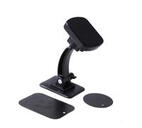 POPETPOP Support Magnétique Voiture pour Téléphone Portable Support Navigation Magnétique Abs Installation Facile Design Simple et Stable Compatible GPS et Smartphones Noir