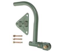 POPETPOP Support Mural Fer pour Ventilateur Industriel Kit avec Triangle et Tige Courbée Montage Facile sans Outils Compatible pour Fixer Ventilateurs Puissants et Polyvalents