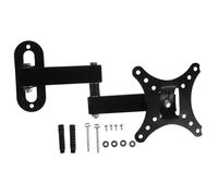 POPETPOP Support Mural pour TV Cadre Fixe pour Écran Plat Support Mural pour Moniteur Ordinateur Inclinable Et Pivotant