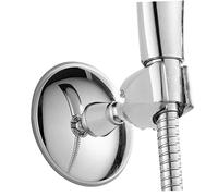 POPETPOP Support Mural Ventouse Réglable Chrome Fixation Pommeau Calcaire Installation Facile sans Démontage Support Adapté pour Douchette à Main Panier Ventouse Pratique