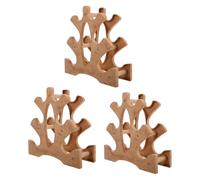 POPETPOP Support pour Haltères à 3 Niveaux en Plastique Mini Support Compact 3 Pièces Organiseur de Rangement pour Poids Adapté Salle de Sport à Domicile Studio ou Appartement