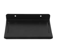 POPETPOP Support Téléphone Mural en Acier Inoxydable Noir, Rangement Salle | Installation Simple, Base Antidérapante, Usage Polyvalent, pour Hôtels et Sanitaires à Forte Fréquentation