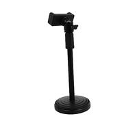 POPETPOP Support Téléphone Réglable Hauteur et Angle Socle Métallique Stable pour Smartphone Support Bureau Polyvalent pour Visioconférence Chat et Photo Compatible Chargeur