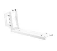 POPETPOP Support Vertical Pci-e pour Carte Graphique Support Gpu à Angle Droit, Compatible Boîtiers ATX/e-ATX, en Tôle Galvanisée Blanche, Accessoire Informatique Stable et Solide,