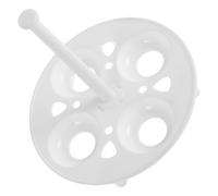 POPETPOP Supports Universels 4 Trous Ronds Lot de 2 en Plastique Résistant Haute Température Accessoires pour Vapeur pour Œufs la Vapeur Compatibles Cuiseurs à Œufs