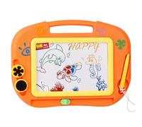 POPETPOP Tableau à Dessin Magnétique Coloré pour Garçon et Filles Ardoise Éducative en Plastique Orange Pédagogique pour Dessiner et Écrire Effaçable et Réutilisable Développement