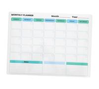 POPETPOP Tableau Blanc Effaçable à Sec Calendrier Mensuel, Planificateur Mensuel sur Tableau Blanc, Pvc, Autocollant, Amovible, pour L'école, Étudiants et Familles
